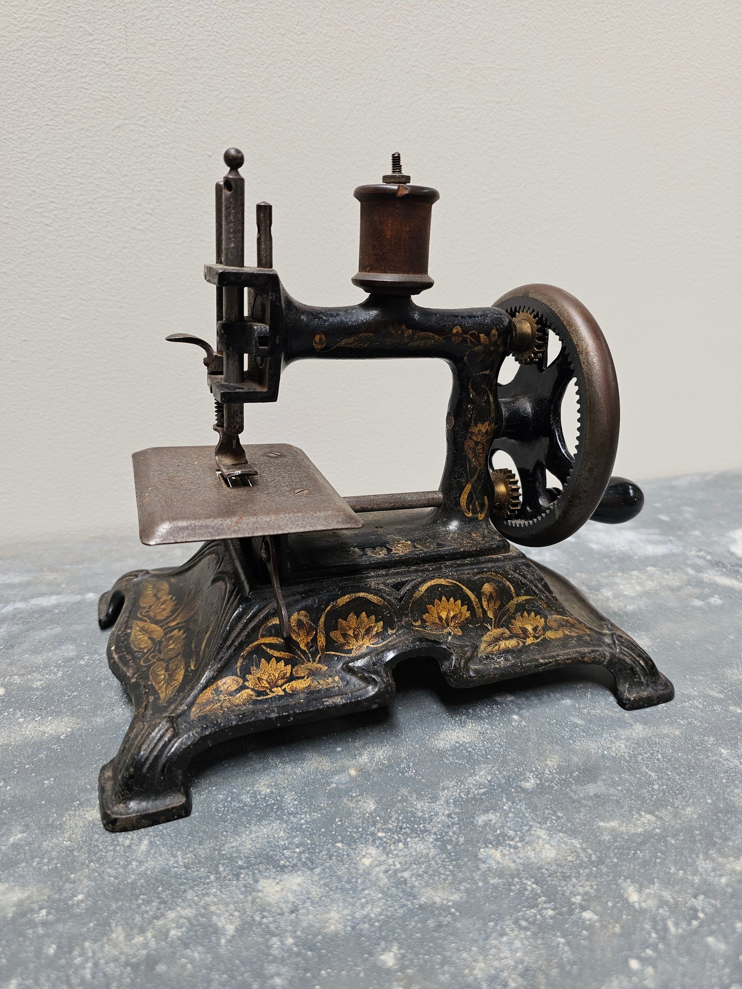 Antique German Cast Iron Sewing Machine - II
