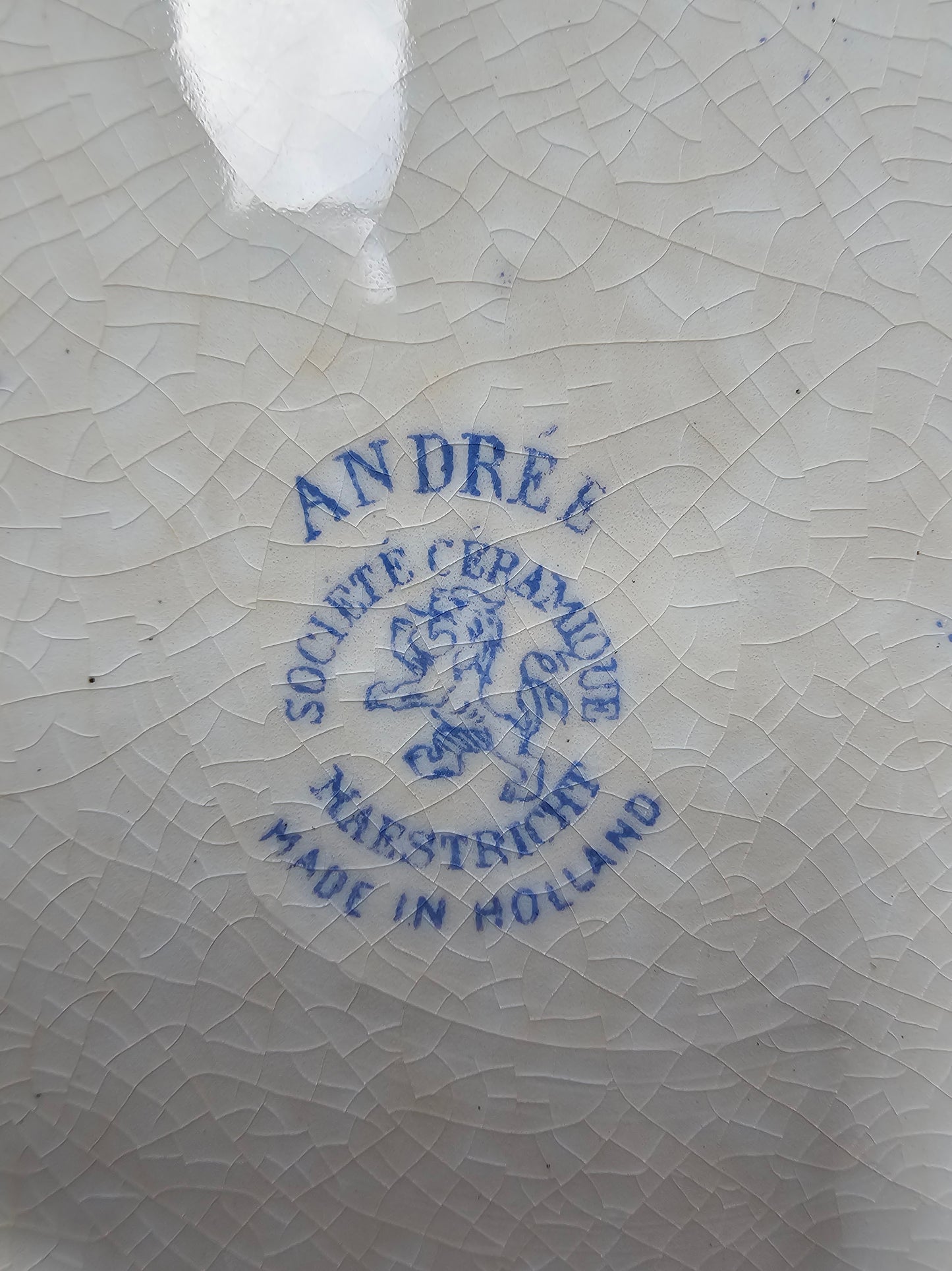 Antique Dutch 'Société Ceramique - Andrée' Side Plate