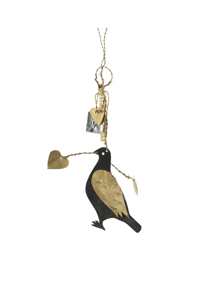 Walther & Co. Brass & Zinc Dove Of Love Ornament