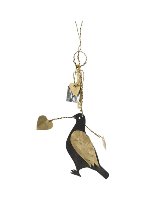 Walther & Co. Brass & Zinc Dove Of Love Ornament