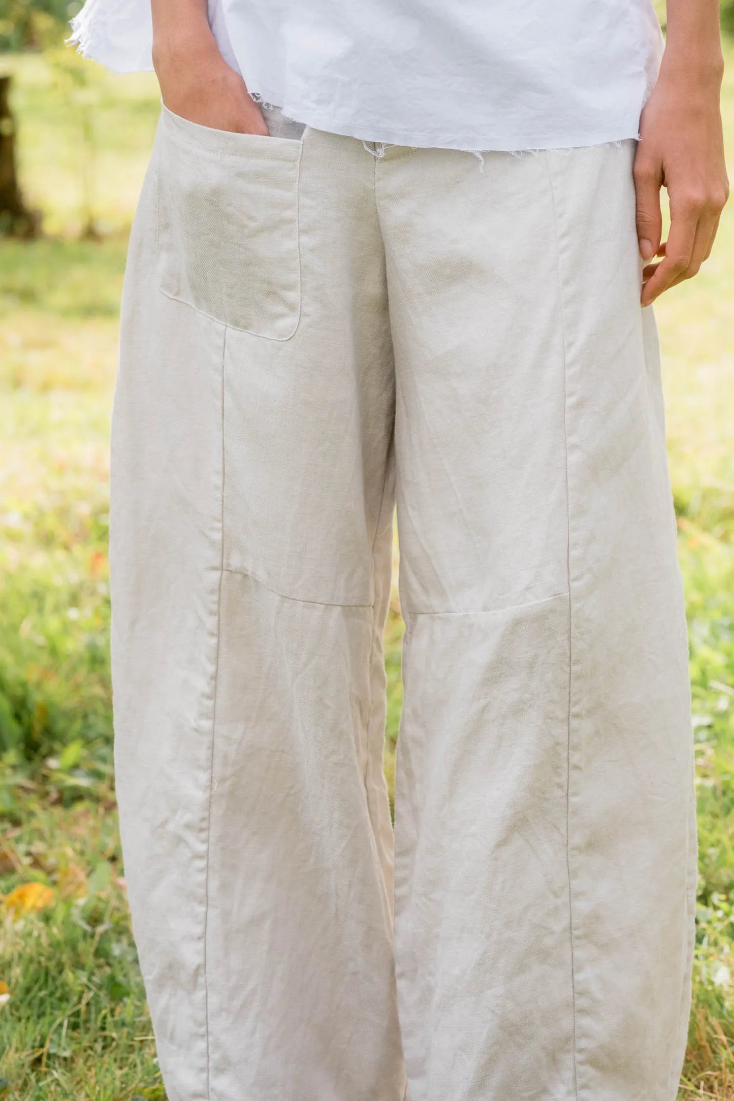 Sula Tailored Line Pants - Alabaster