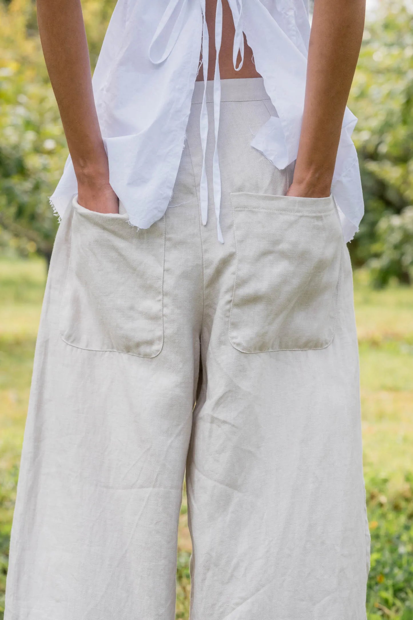 Sula Tailored Line Pants - Alabaster