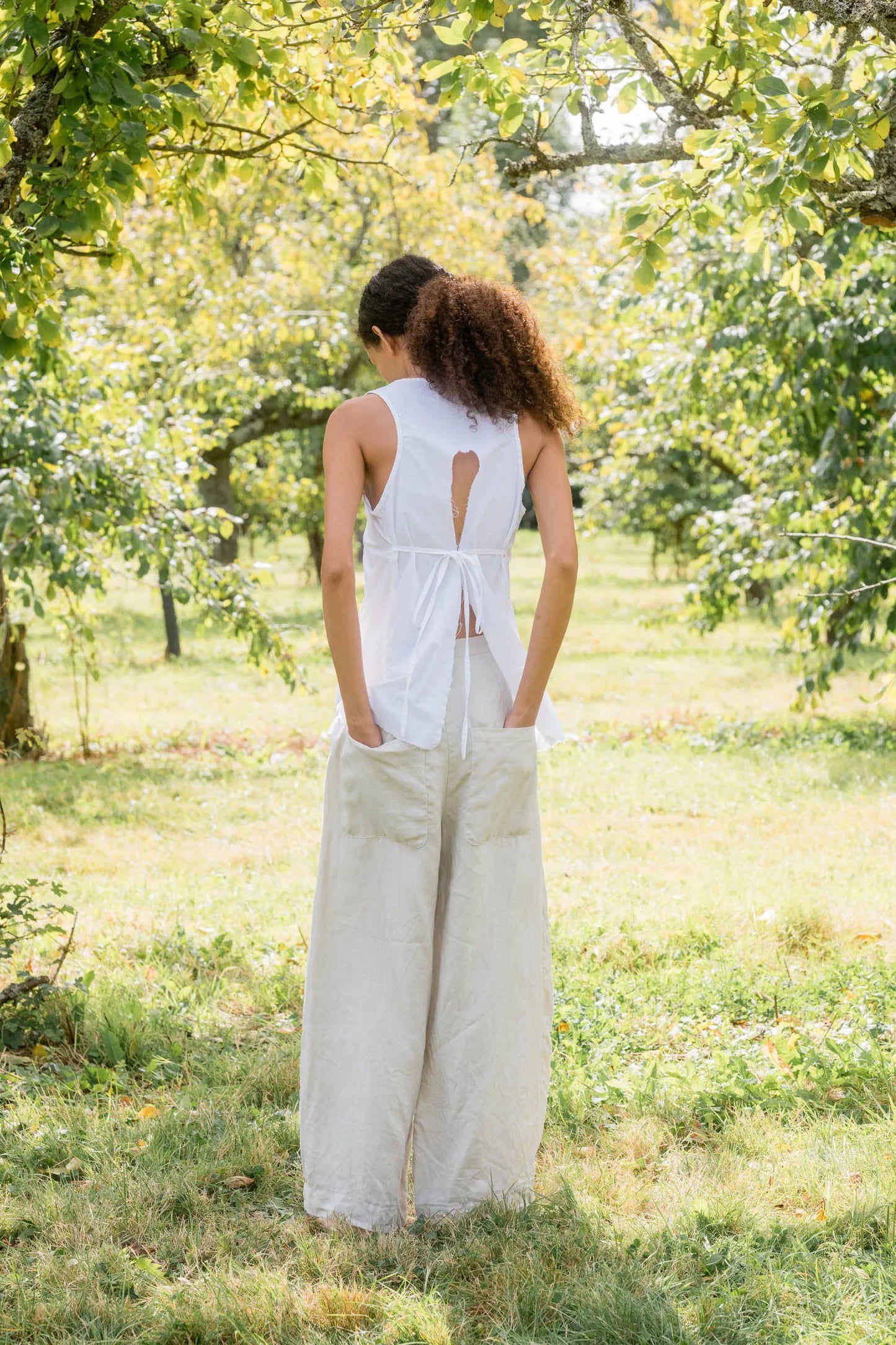 Sula Tailored Line Pants - Alabaster