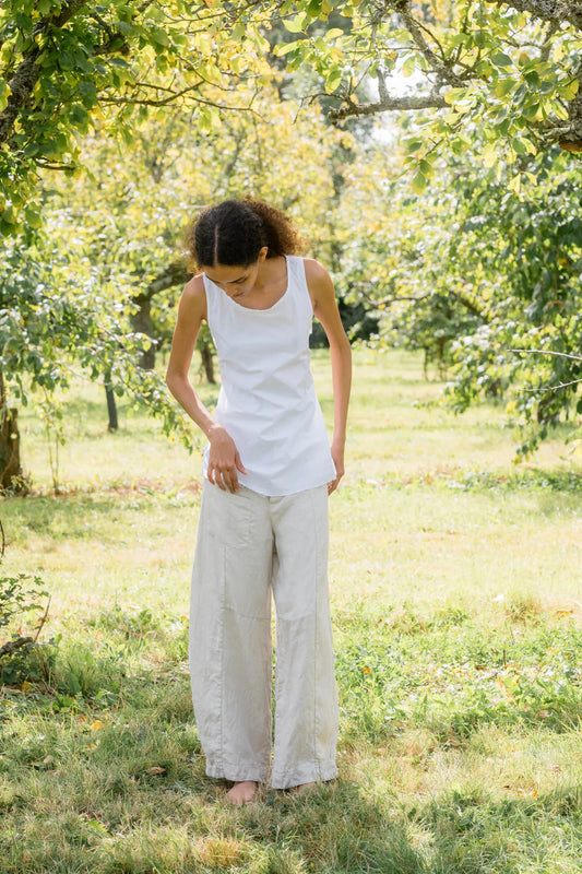 Sula Tailored Line Pants - Alabaster