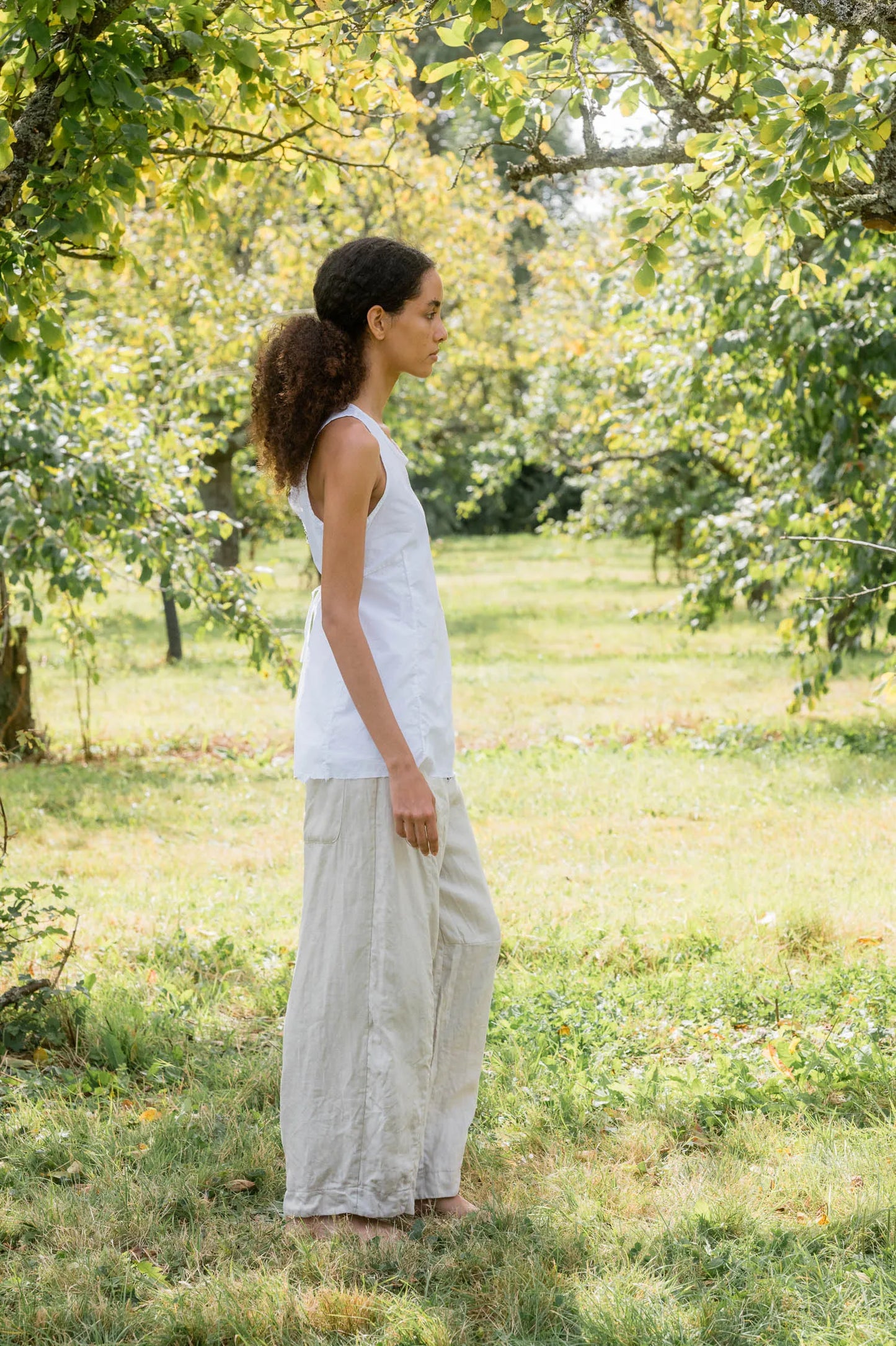 Sula Tailored Line Pants - Alabaster