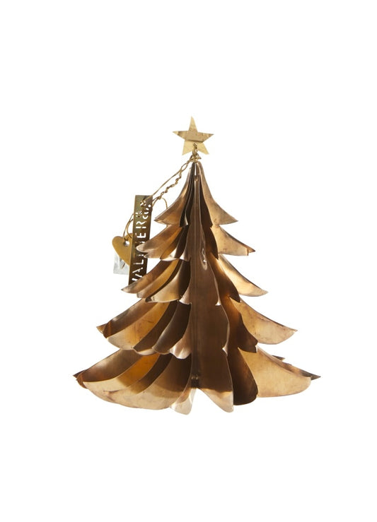 Walther & Co. Brass Foil Standing Christmas Tree