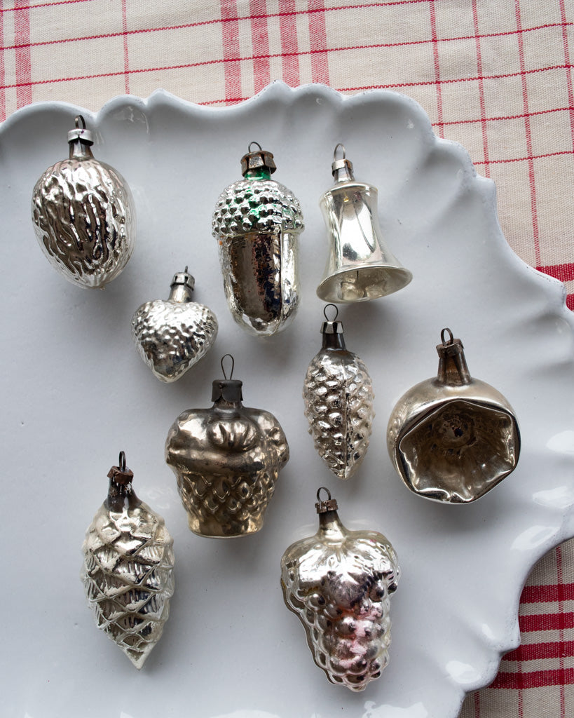 Vintage European Ornament Set - Silver I