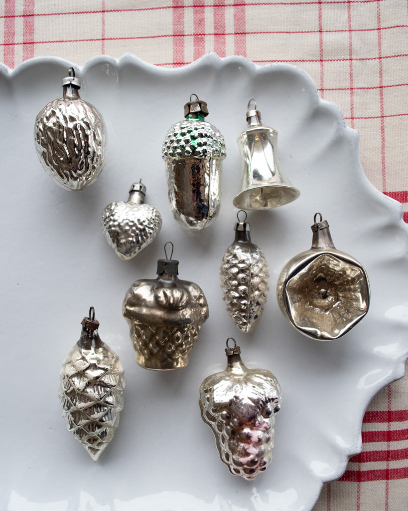 Vintage European Ornament Set - Silver I