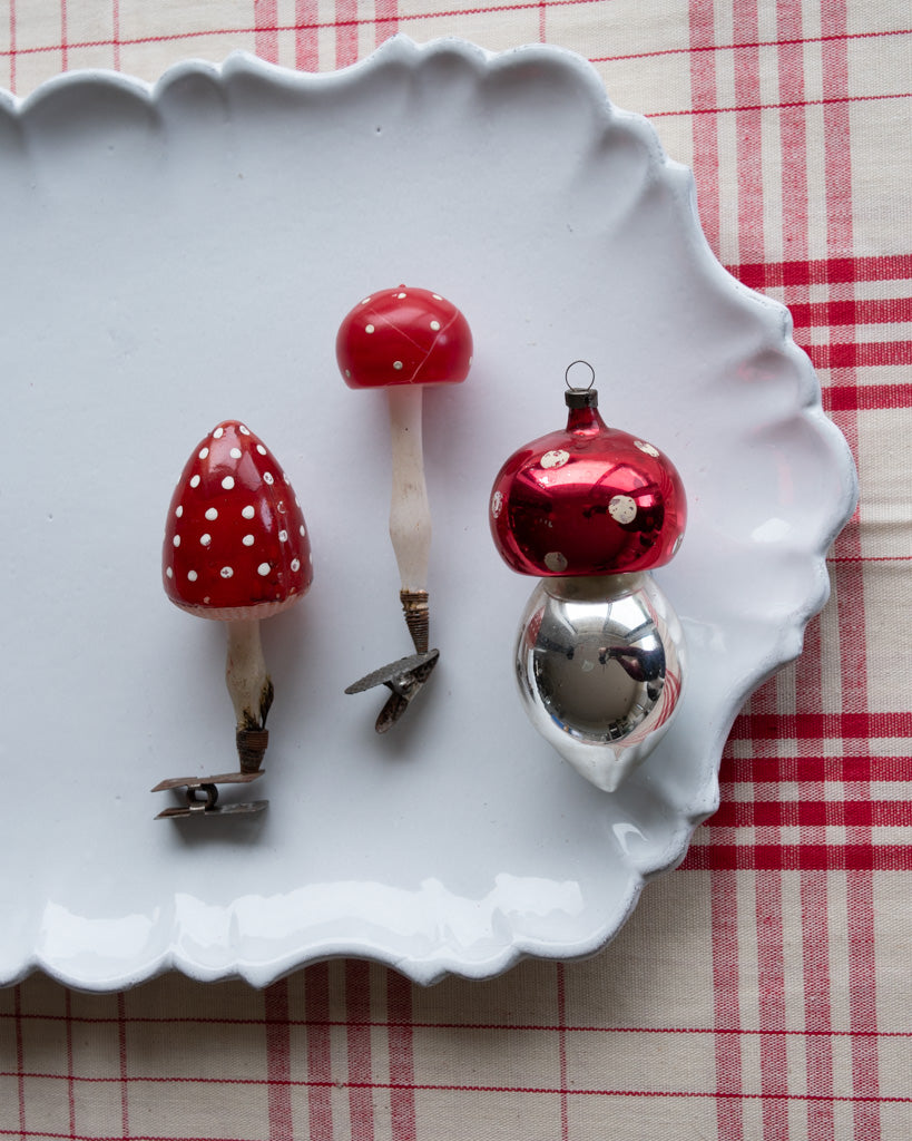 Vintage European Ornament - Mushrooms II