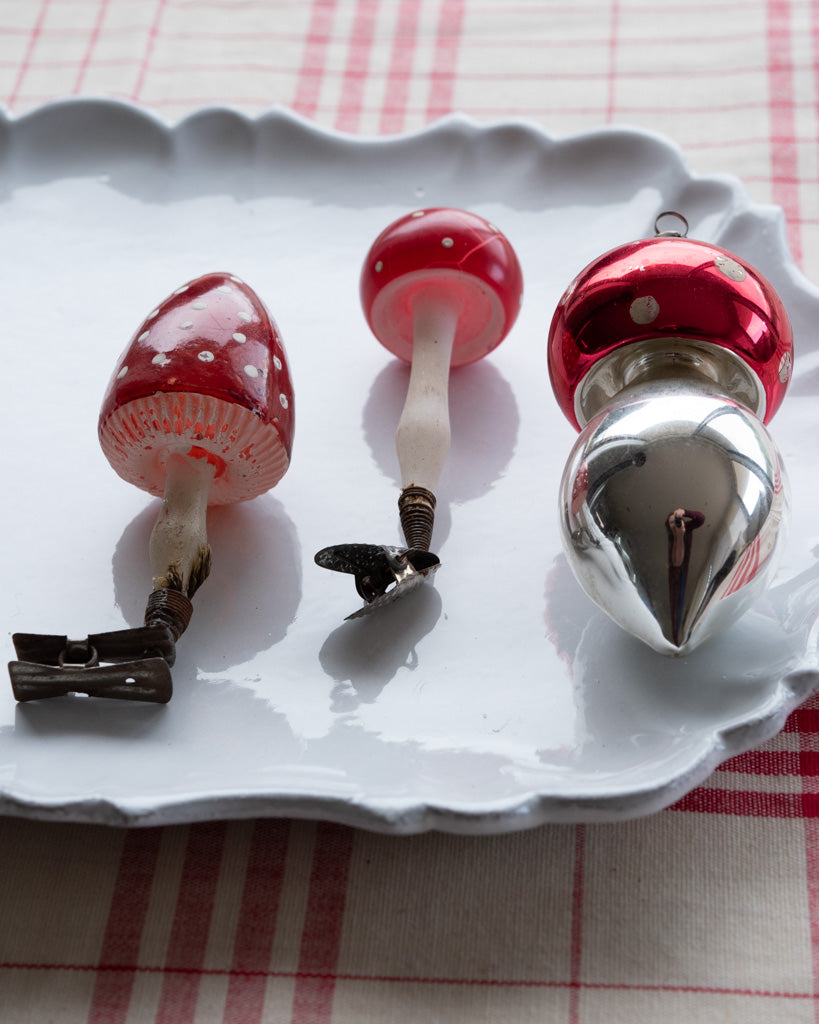 Vintage European Ornament - Mushrooms II