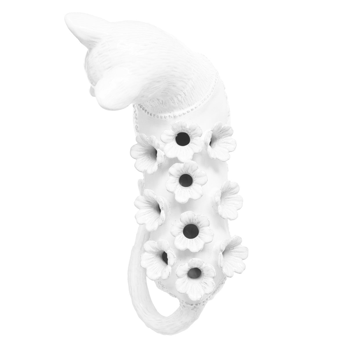 Astier de Villatte Cat Flower Holder Vase