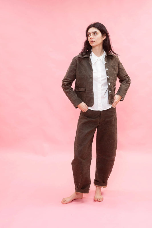 Sula Everyday Trousers - Brown Cotton Patina