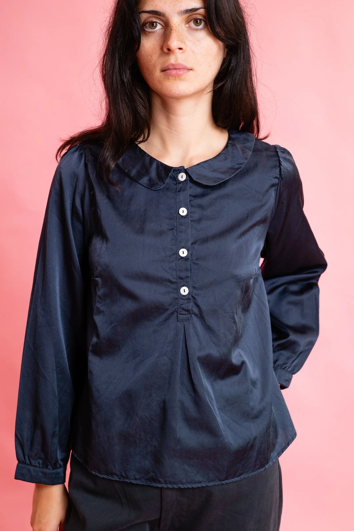 Sula Sweet Blouse Long Sleeve - Blueberry