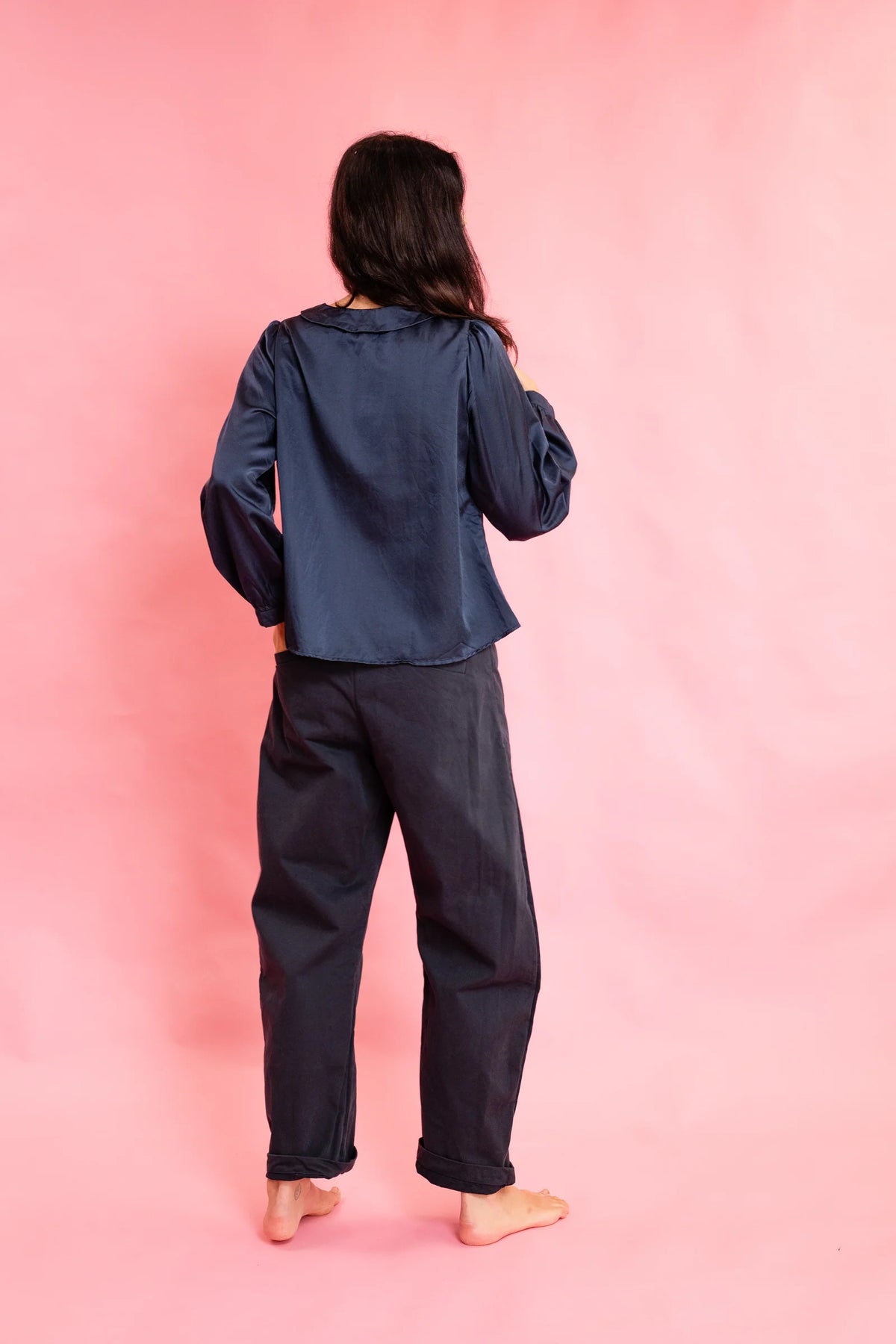 Sula Sweet Blouse Long Sleeve - Blueberry