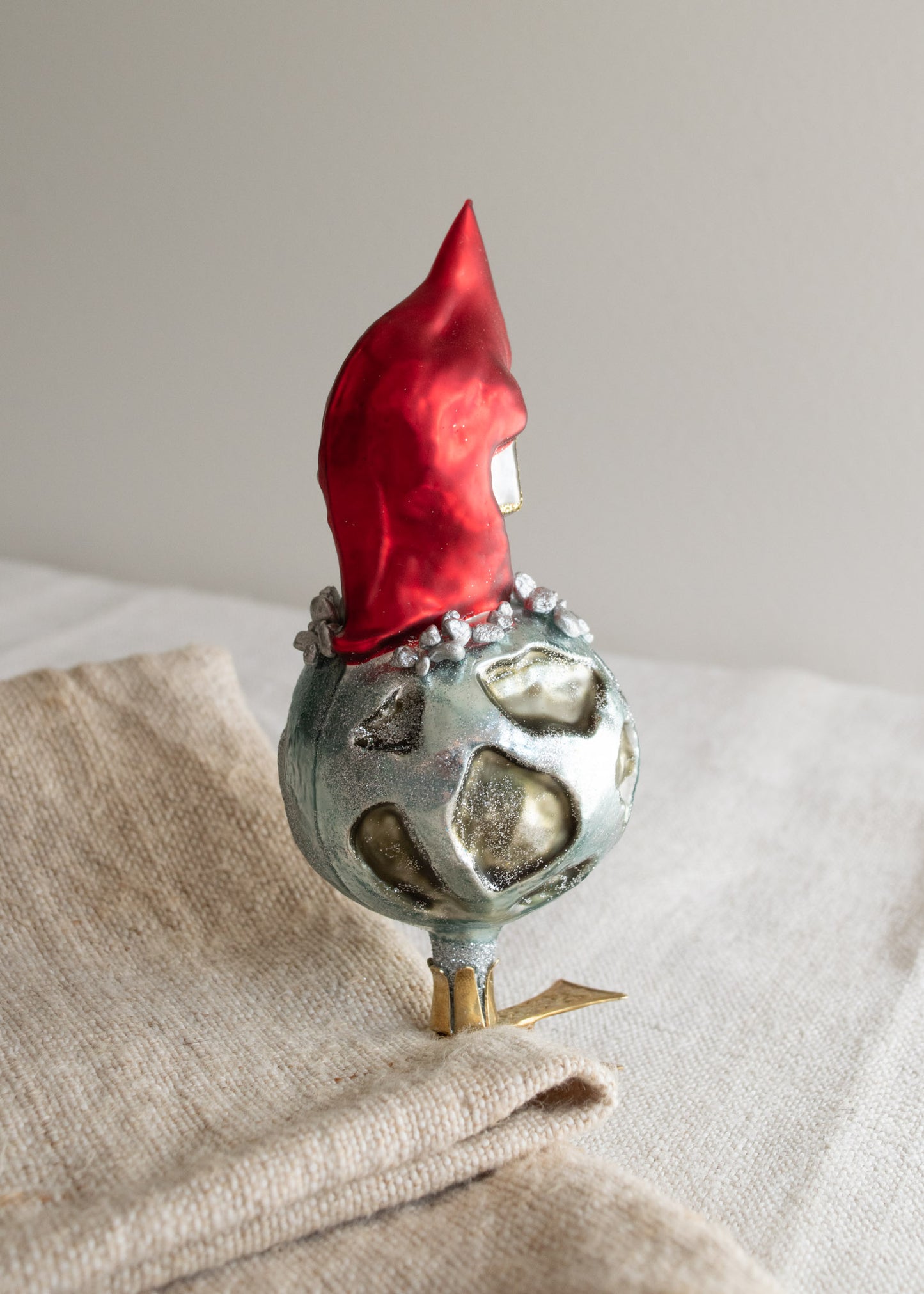 Polish Glass Christmas Ornament - Spaceman on Moon