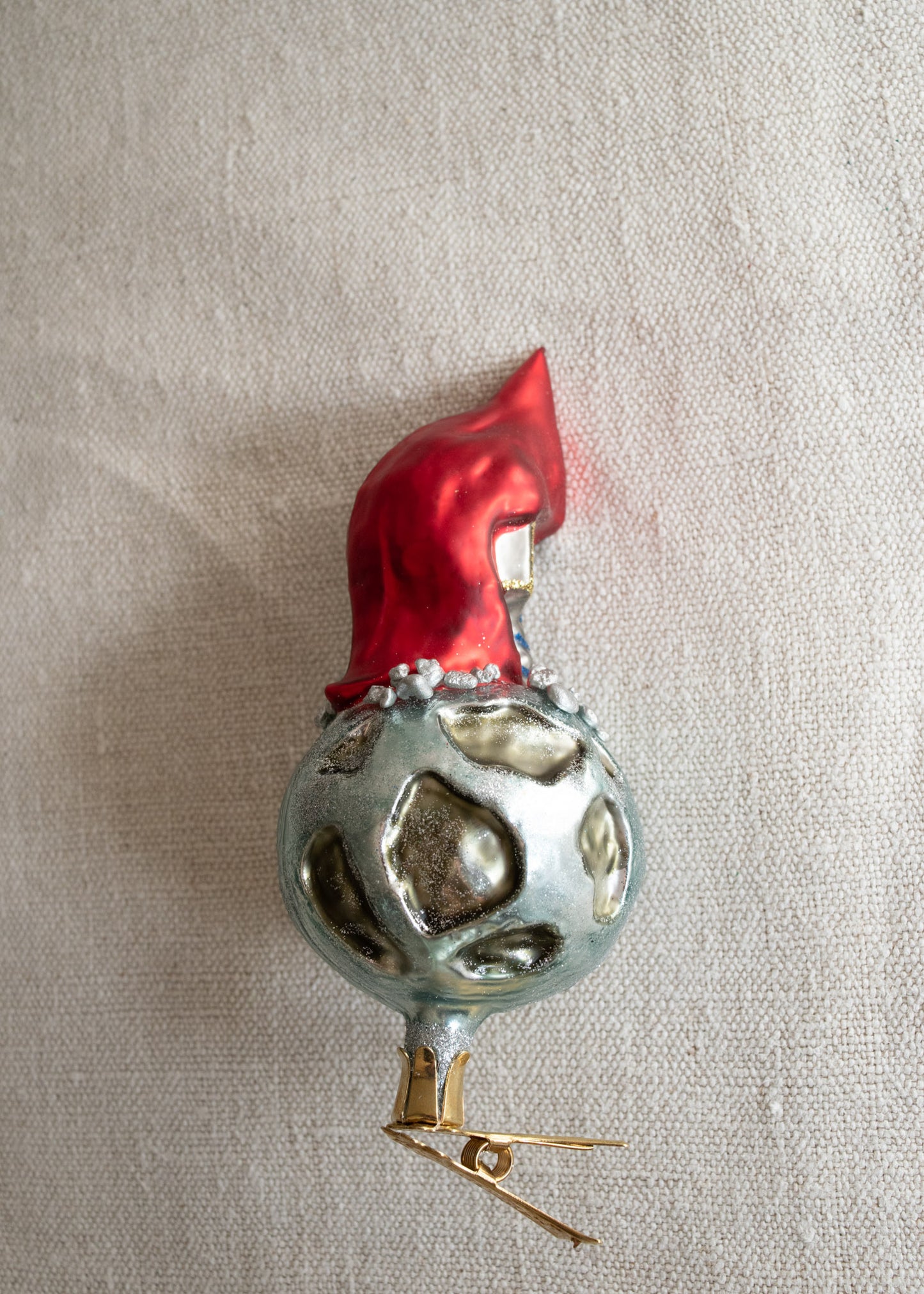 Polish Glass Christmas Ornament - Spaceman on Moon