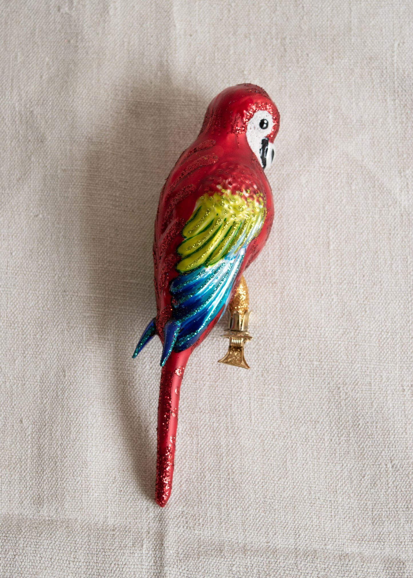 Polish Glass Christmas Ornament - Macaw