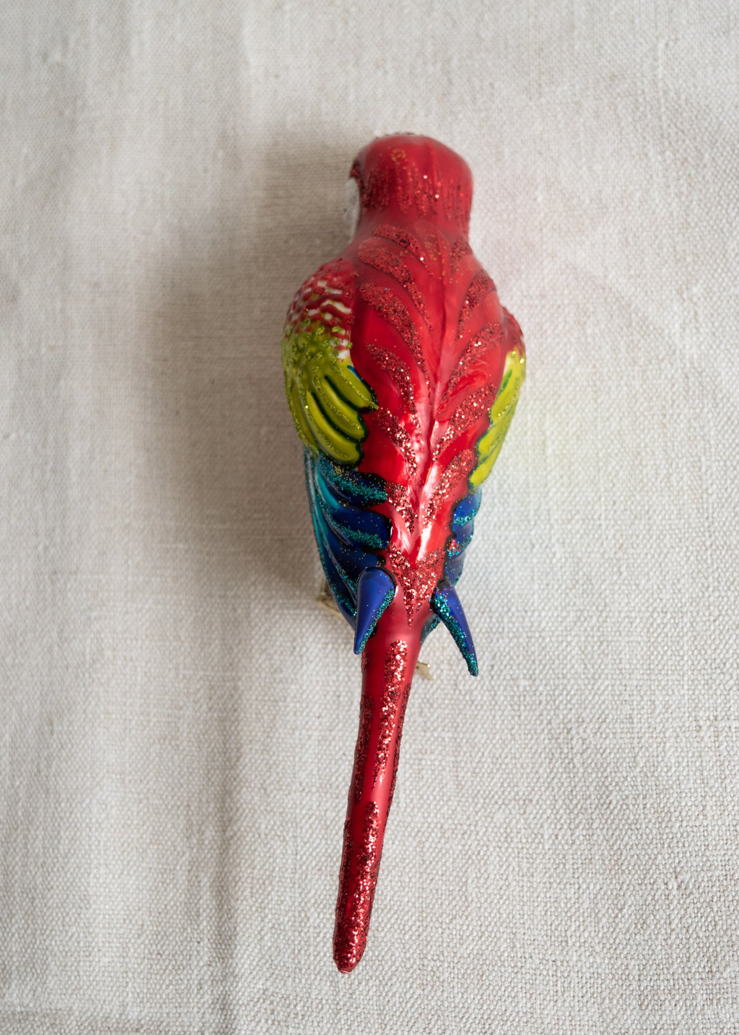 Polish Glass Christmas Ornament - Macaw