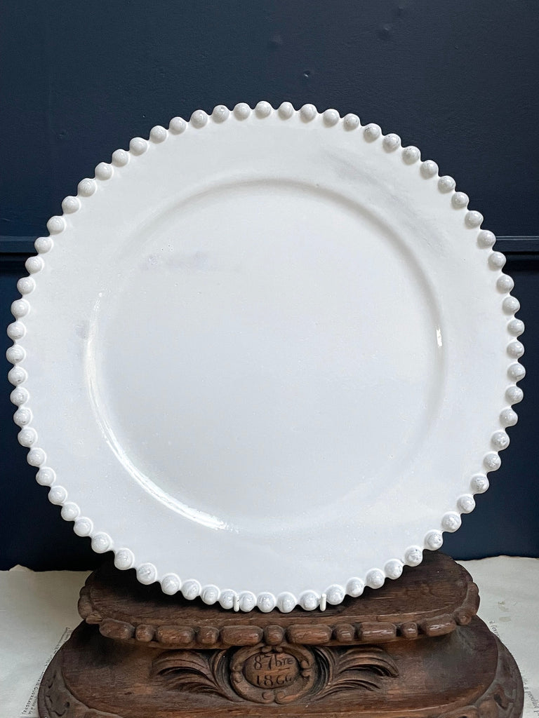 Astier de Villatte Adelaide Large Dinner Plate Lily Pond