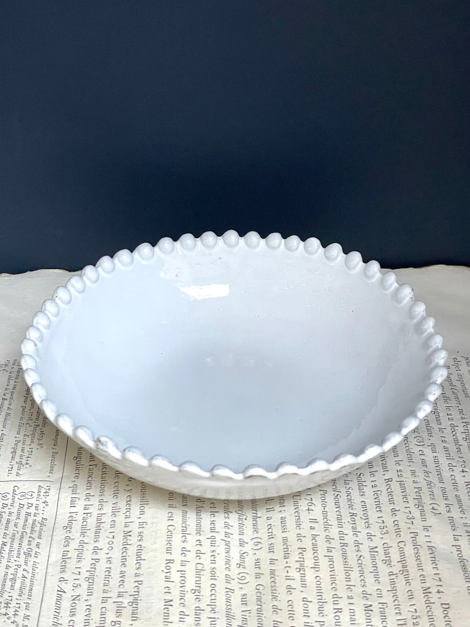 Astier de Villatte Adelaide Soup Plate – Lily Pond