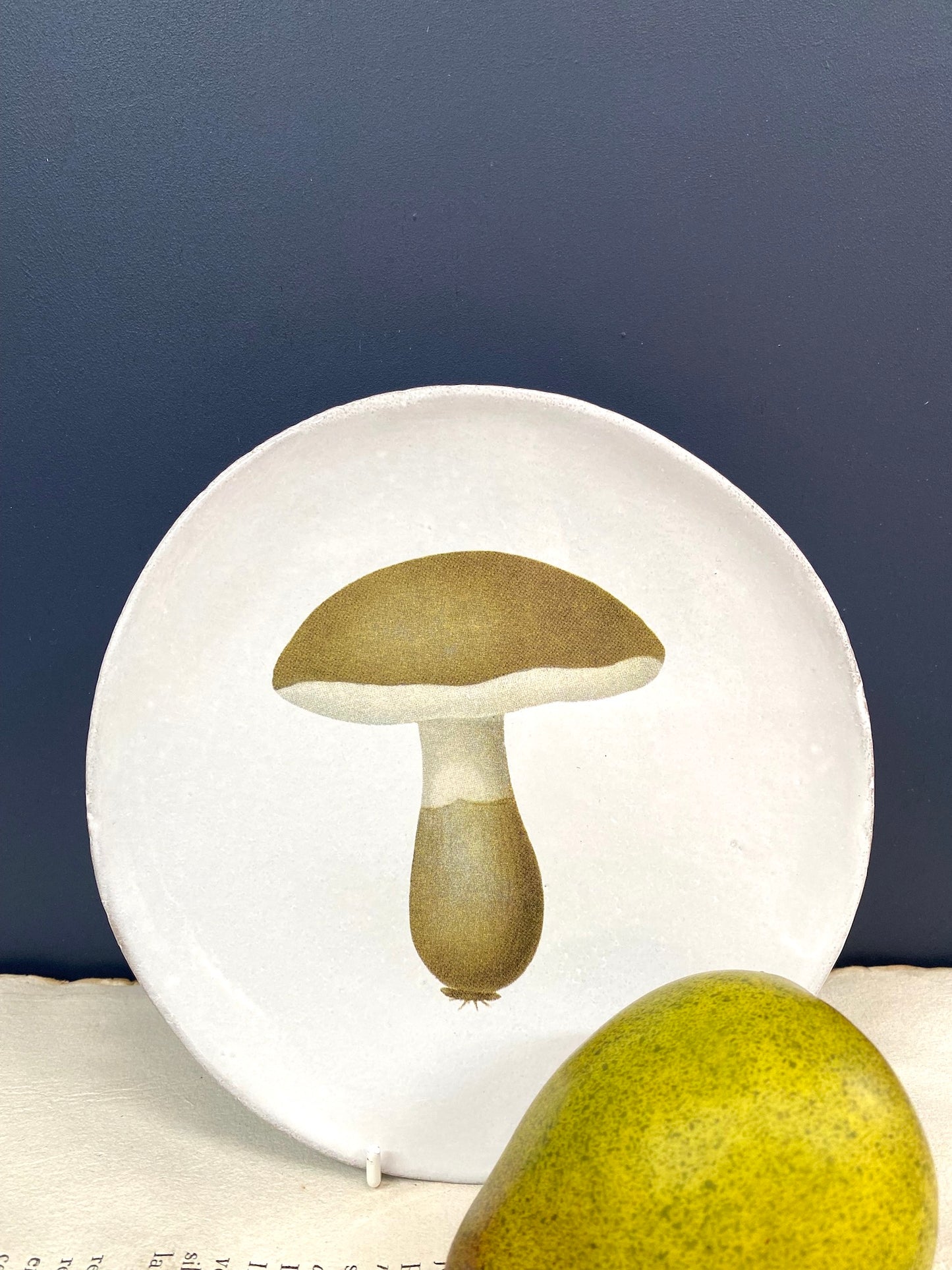 Astier de Villatte Bolet Azure Medium Plate