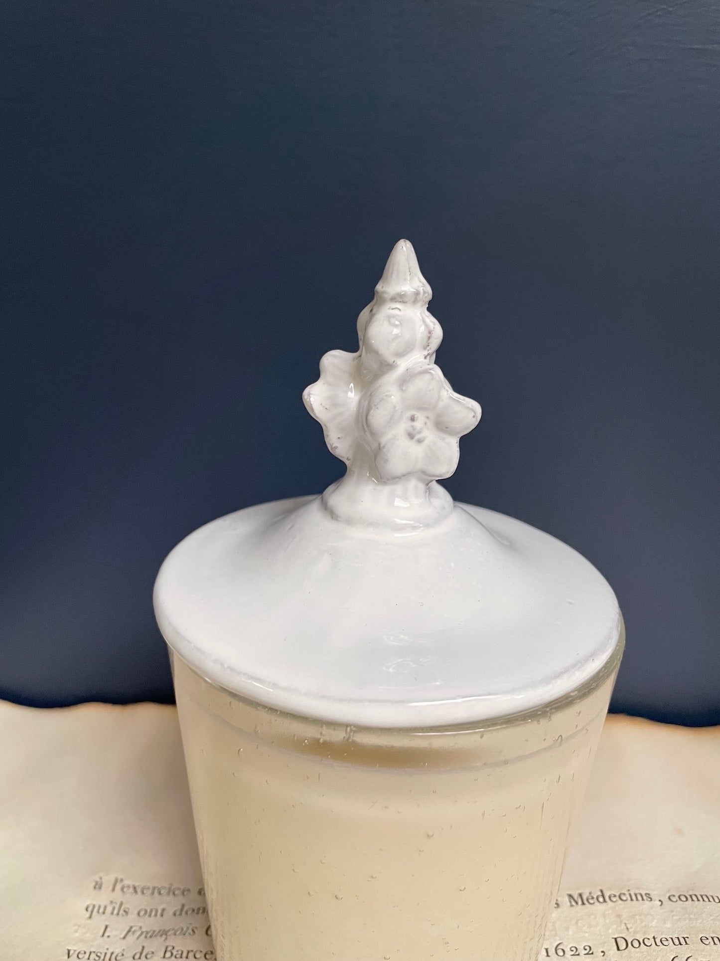 Astier de Villatte Bouquet Candle Lid for Glass Candles