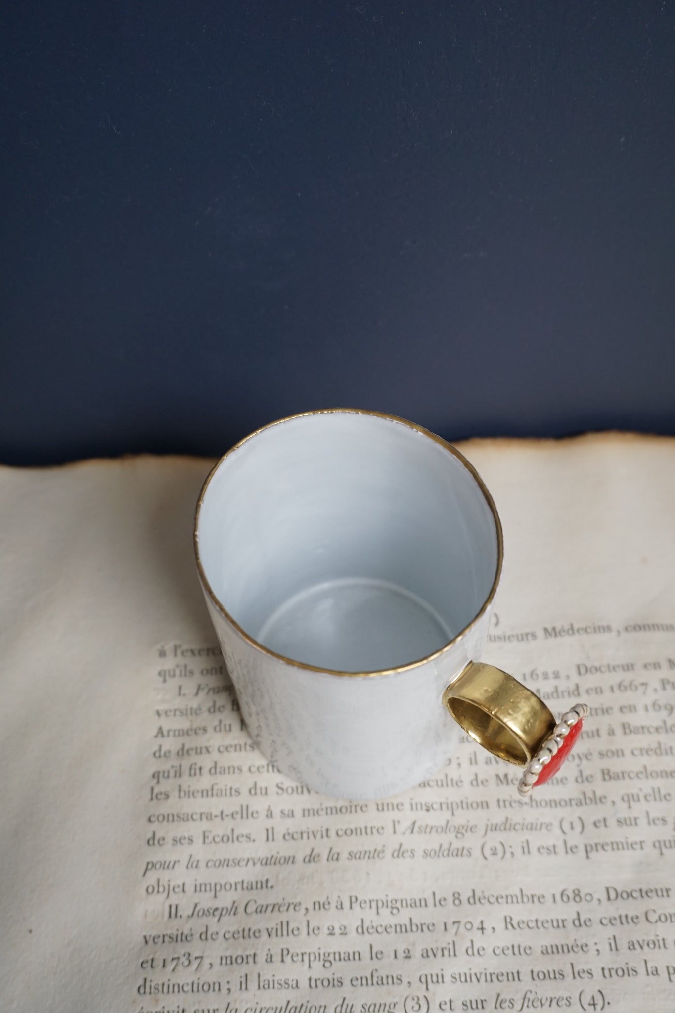 Astier de Villatte Serena Heart Ring Cup