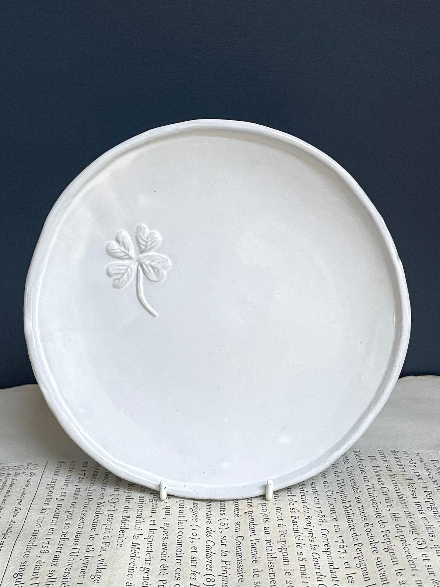 Astier de Villatte Trèfles Side Plate