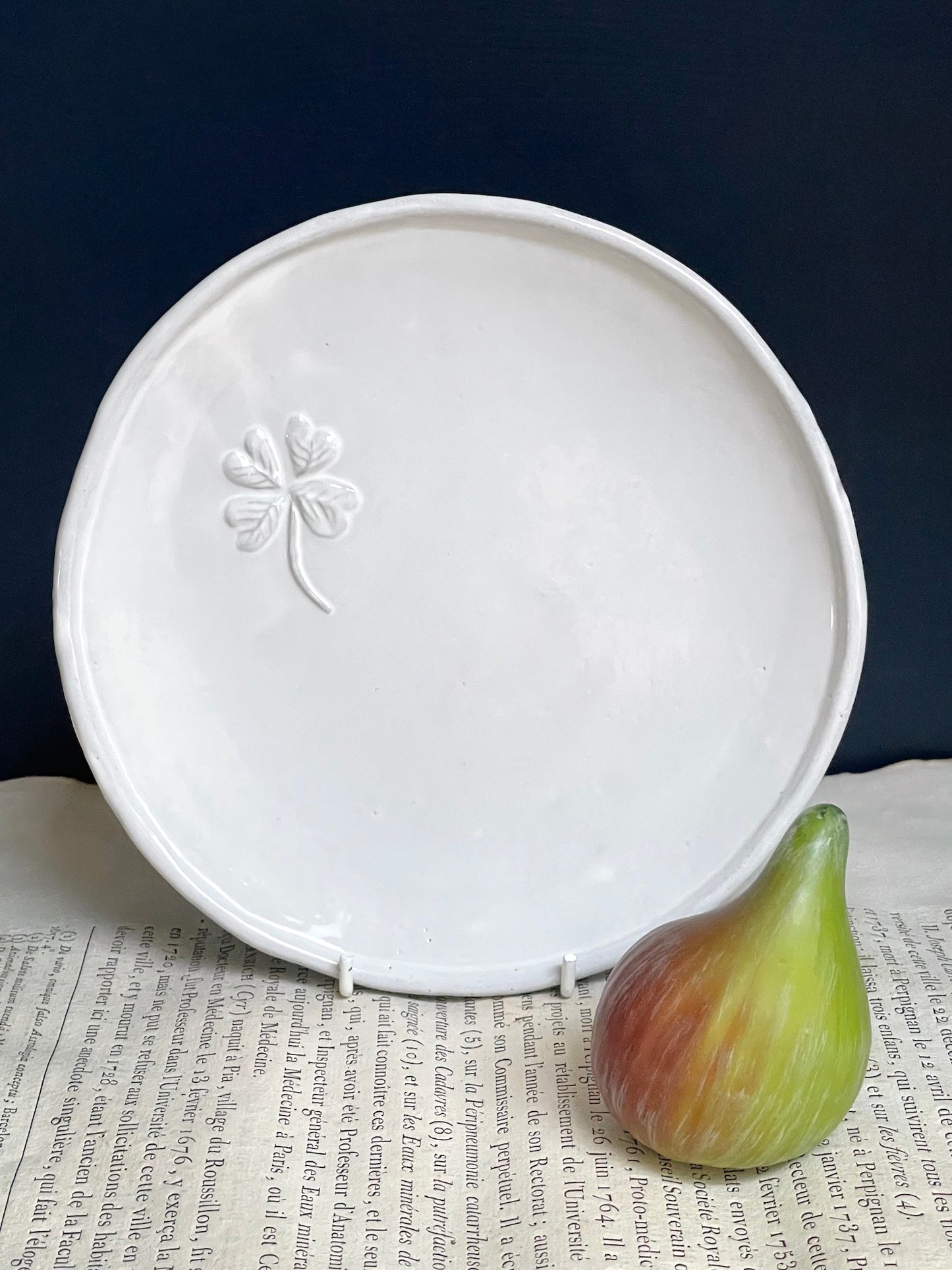 Astier de Villatte Trèfles Side Plate