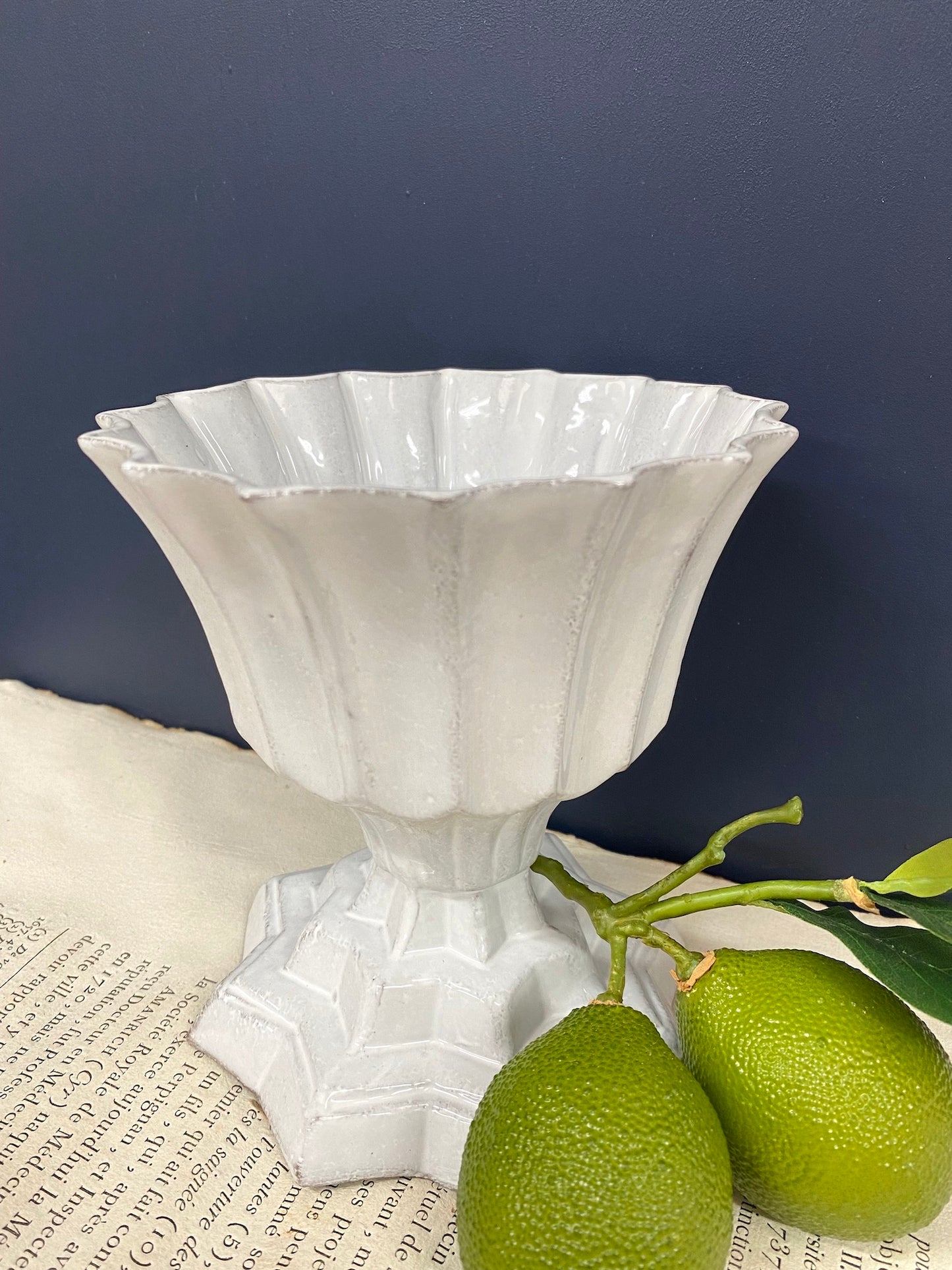 Astier de Villatte Vauban Dish on Stand