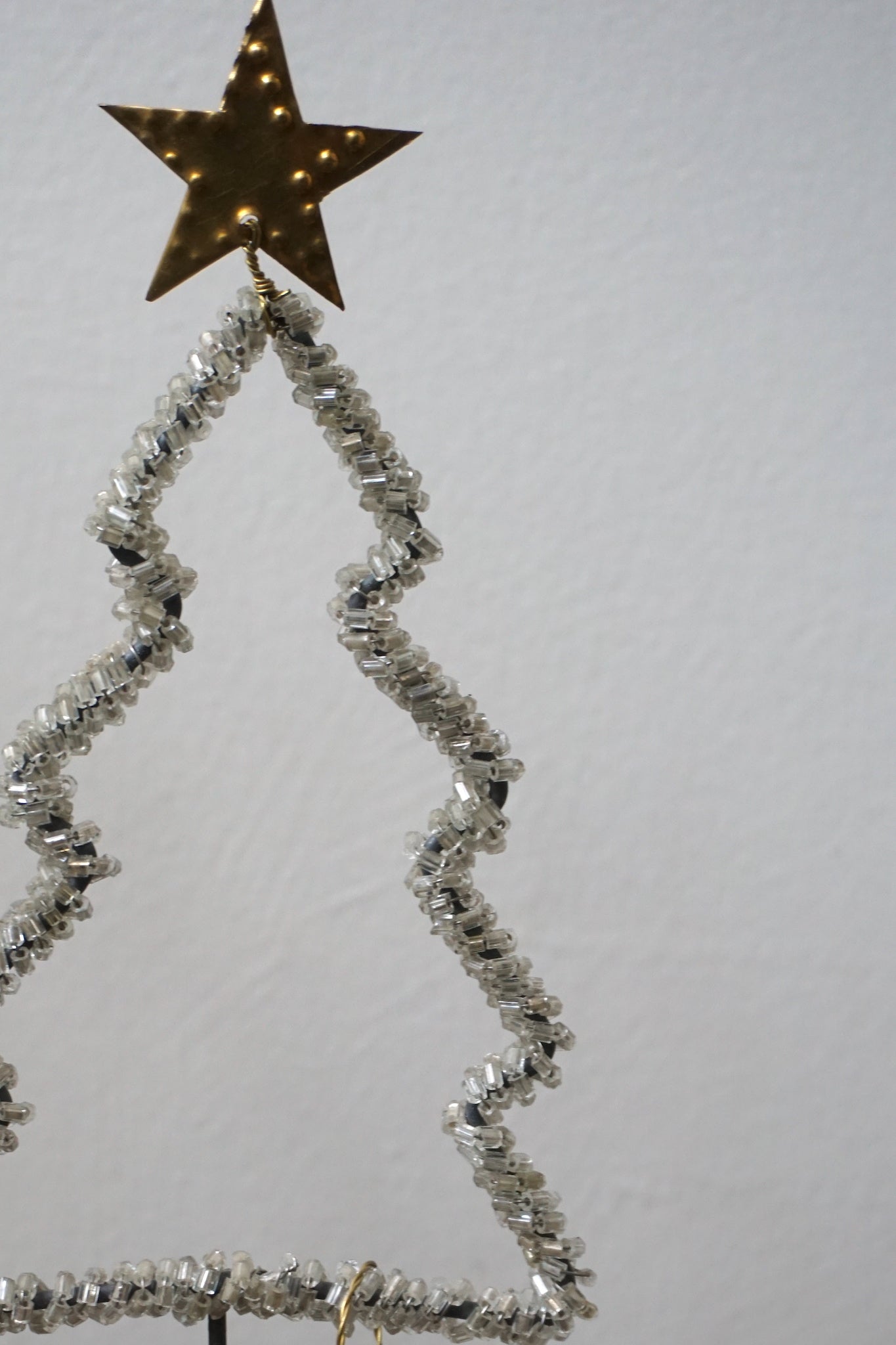 Walther & Co. Beaded Standing Christmas Tree Ornament