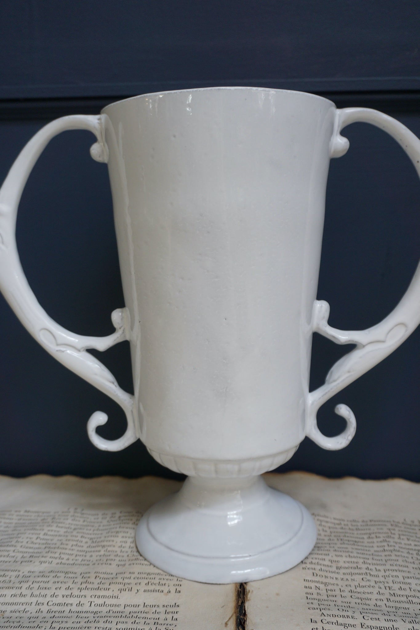 Astier de Villatte Casper Large Vase with Handles