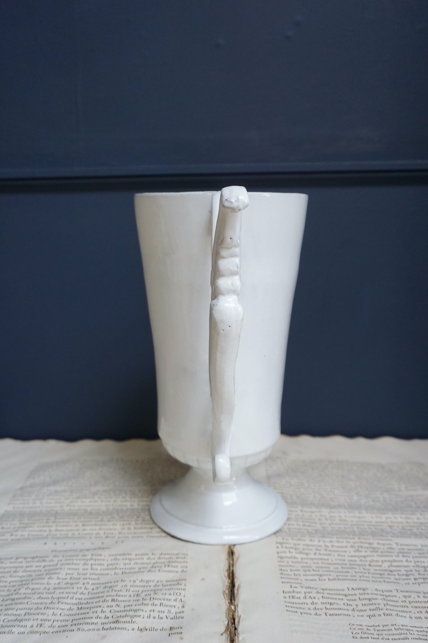 Astier de Villatte Casper Large Vase with Handles