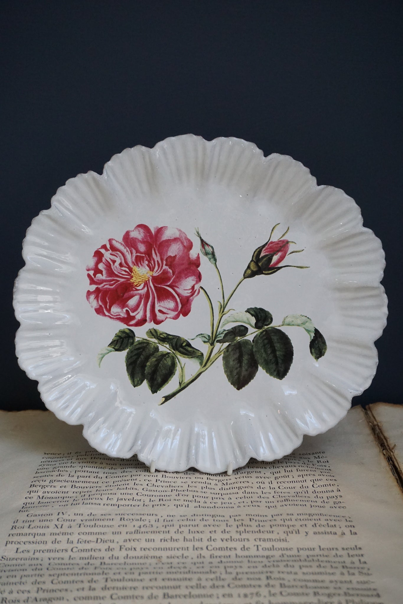 Astier de Villatte John Derian Rose Dinner Plate