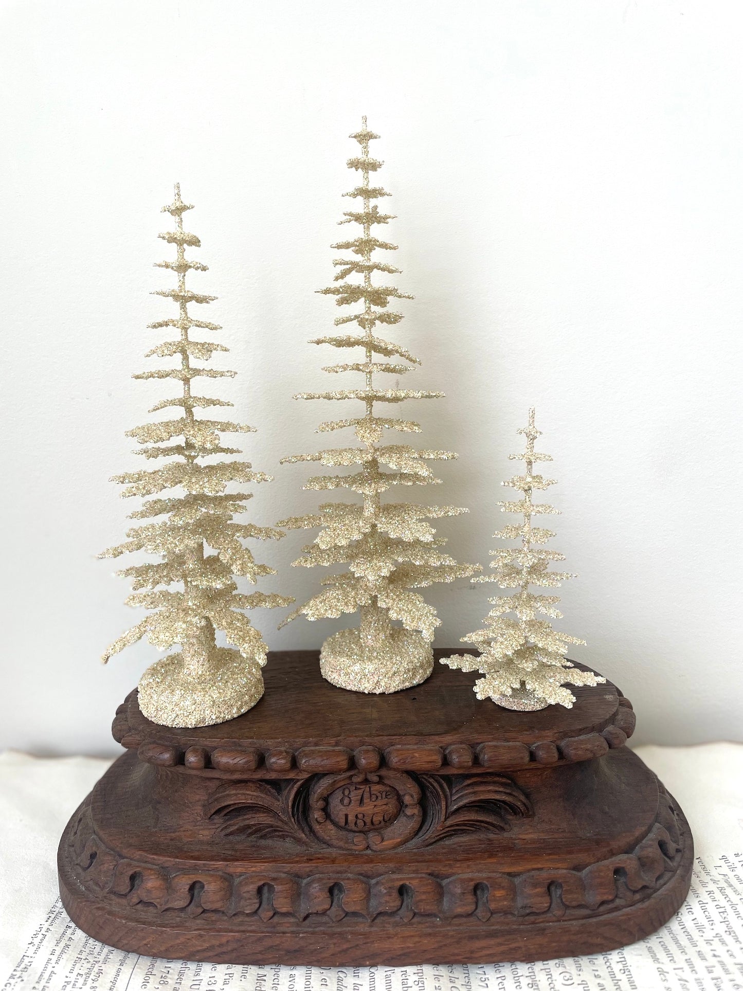 Handmade German Christmas Trees - Gold