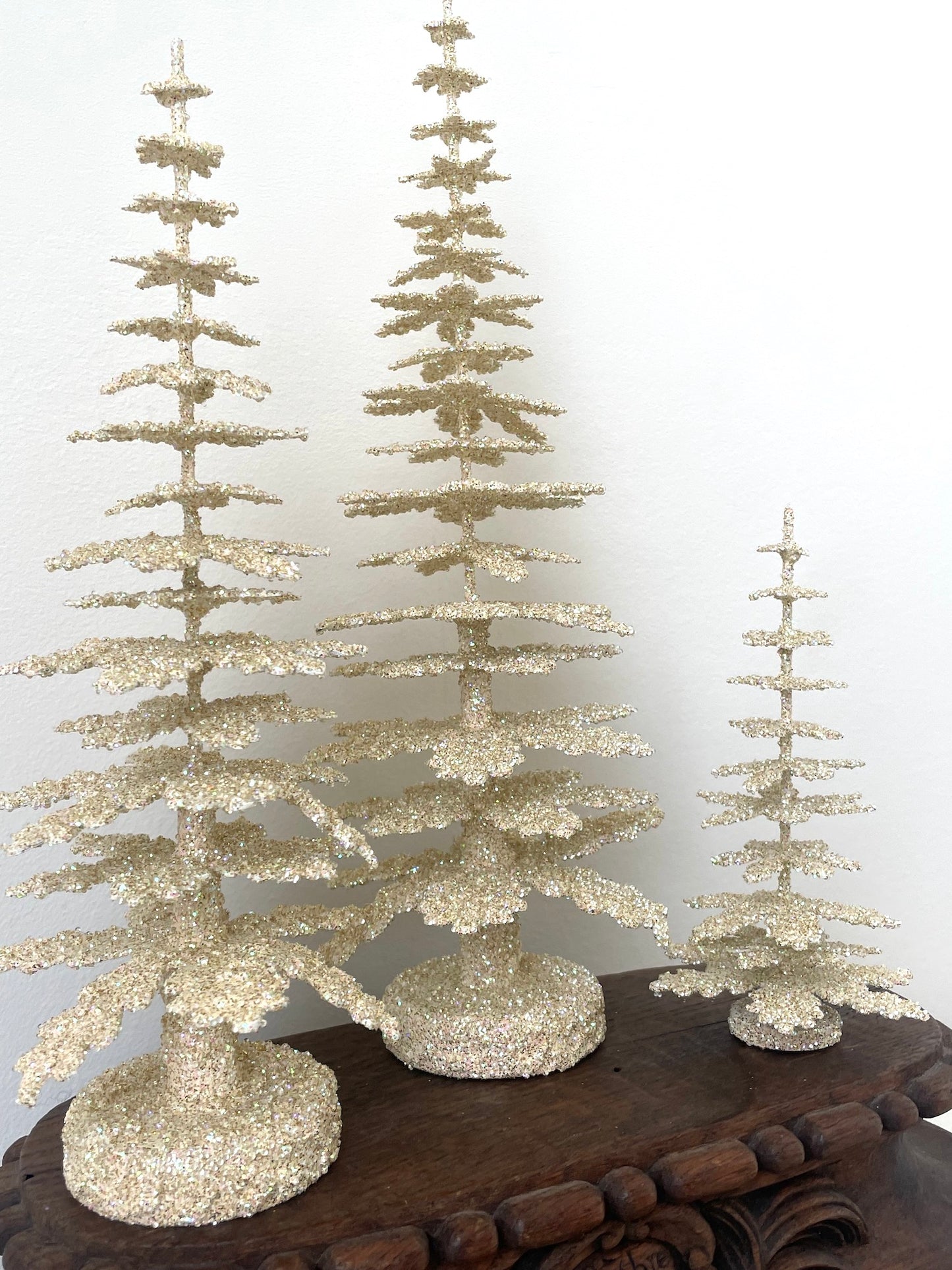 Handmade German Christmas Trees - Gold