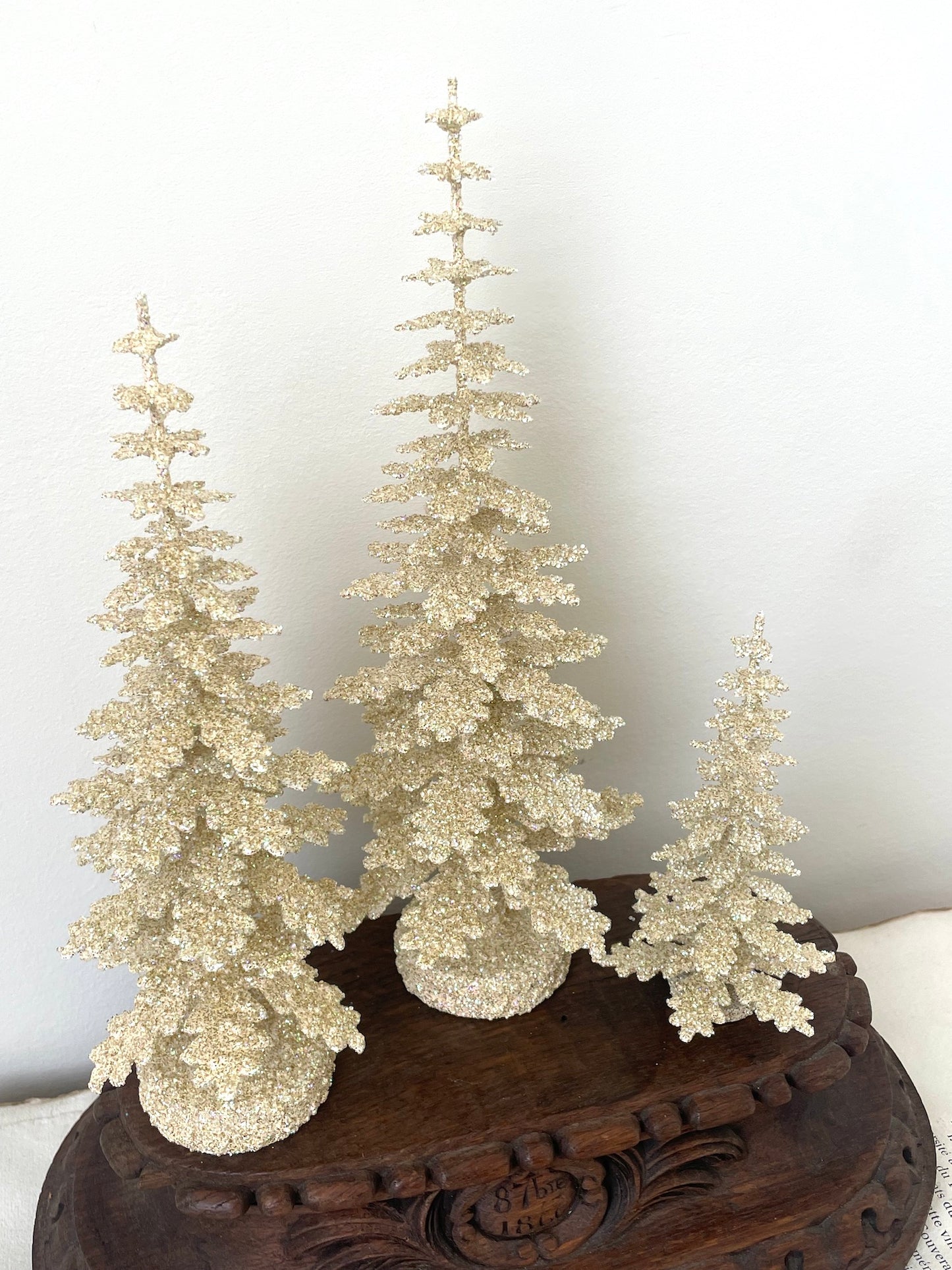 Handmade German Christmas Trees - Gold