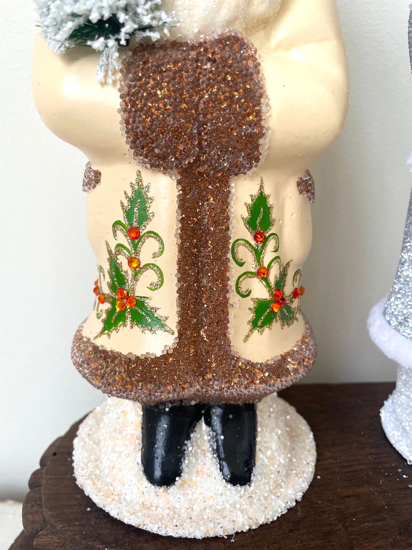 Handmade German Santas - Large Gold & Silver