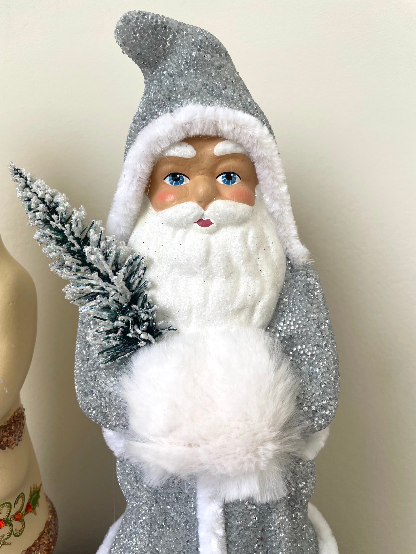 Handmade German Santas - Large Gold & Silver