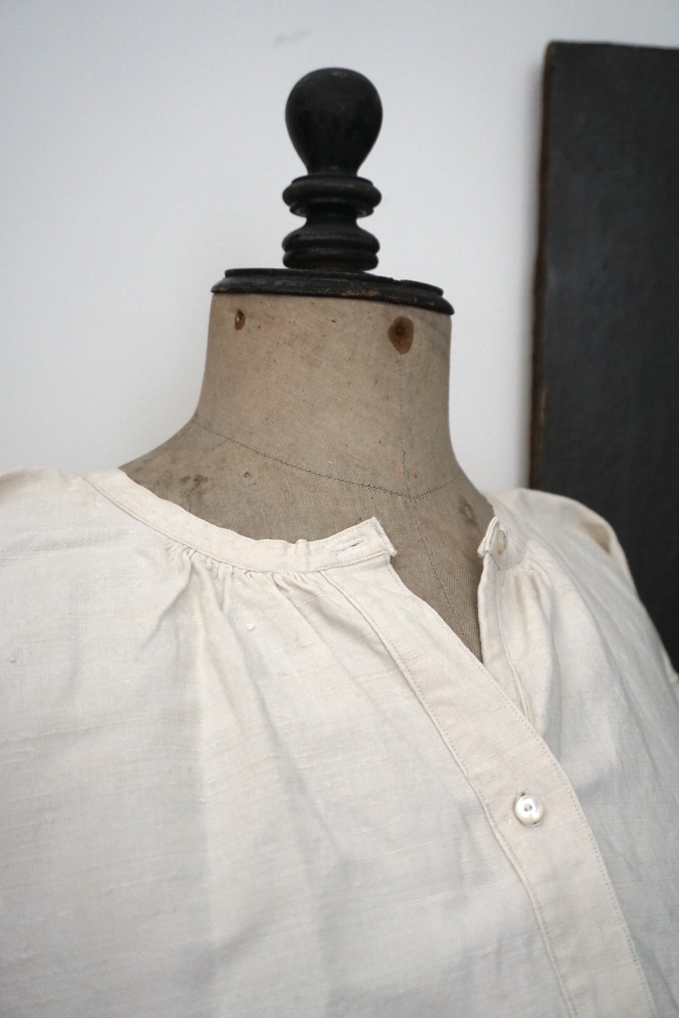 Vintage French Linen Nightie 'RP'