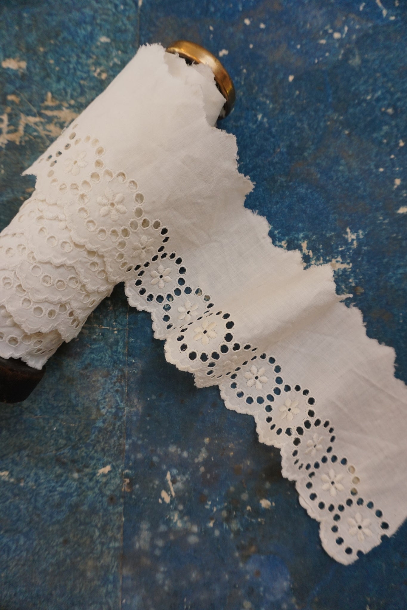 Antique French Lace on Bobbin