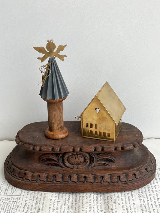 Walther & Co. Brass House and Angel Ornaments