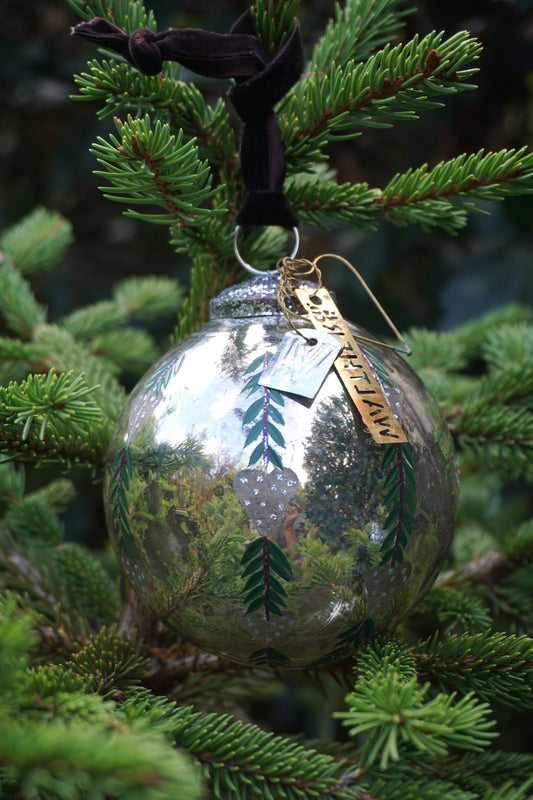 Walther & Co. Glass Ball with Hearts