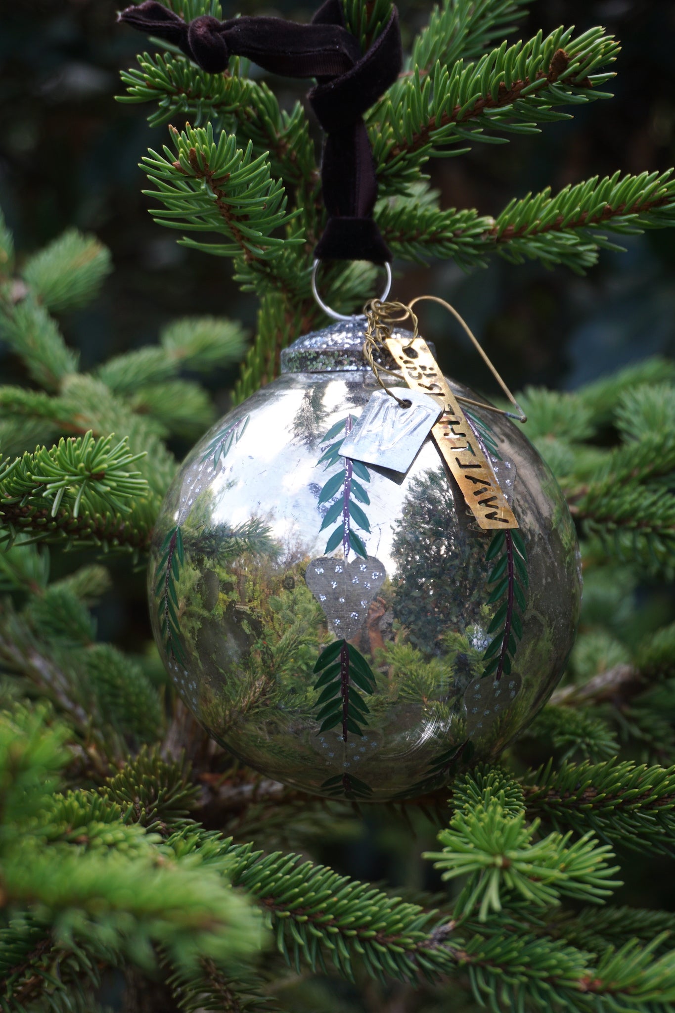 Walther & Co. Glass Ball with Hearts