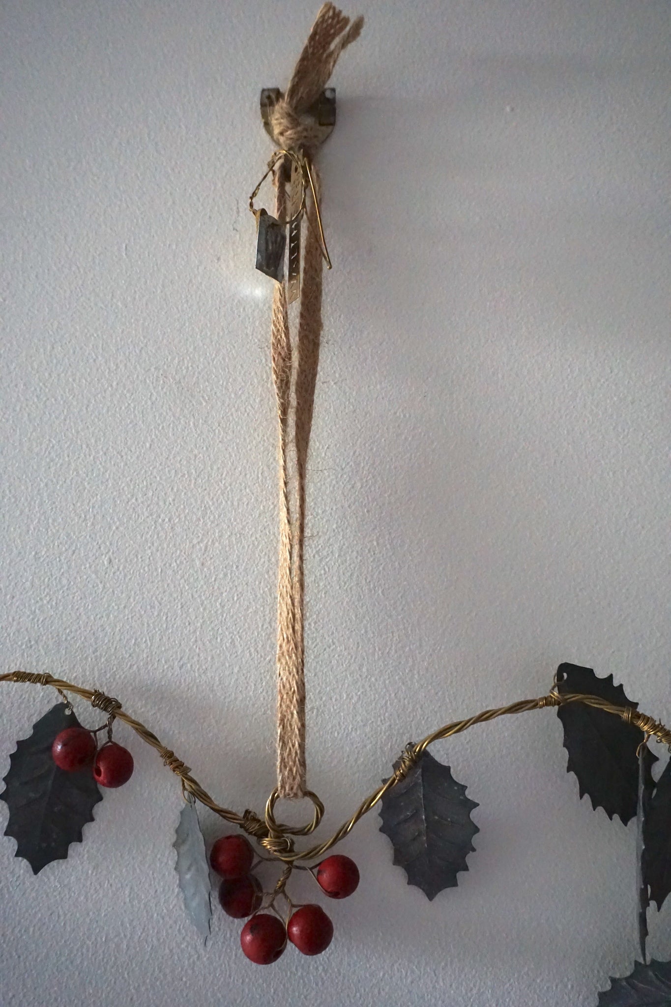 Walther & Co. Large Holly Heart Wreath Ornament