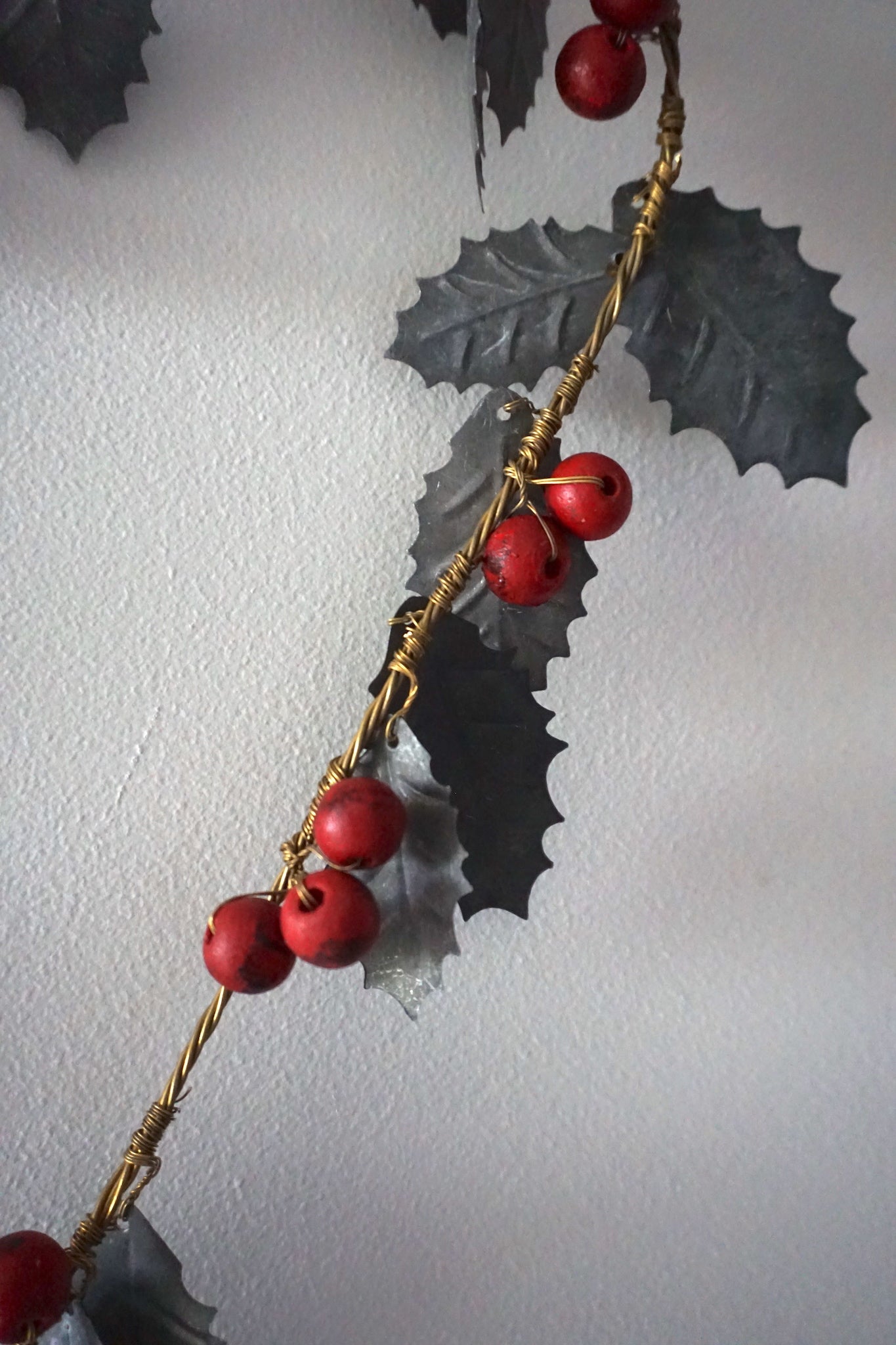 Walther & Co. Large Holly Heart Wreath Ornament