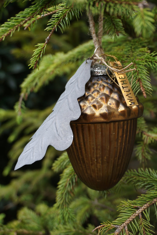 Walther & Co. Brown Glass Acorn