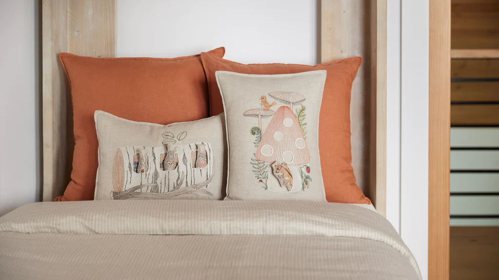 Coral & Tusk 'Mushroom House' Pocket Pillow Cushion Cover